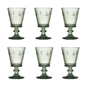 Abeille lampka wina 240 ml 6 szt - Zielony - La Rochère