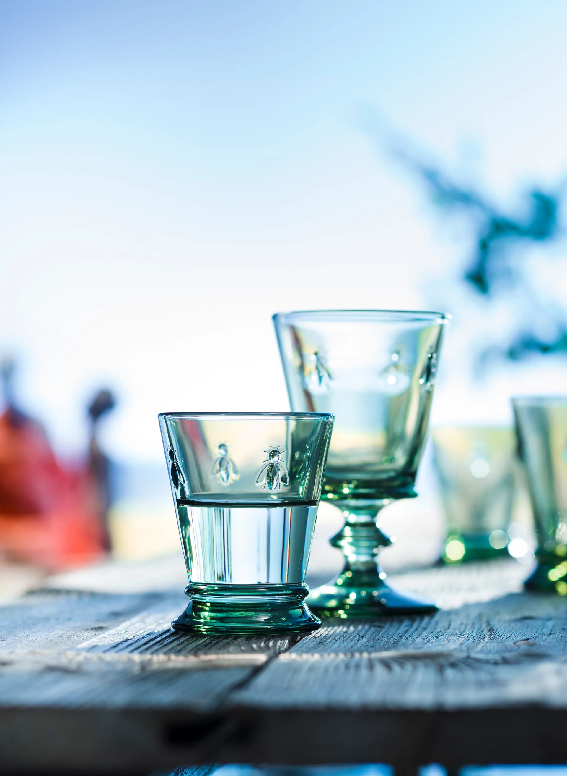 Abeille lampka wina 240 ml 6 szt, Zielony La Rochère