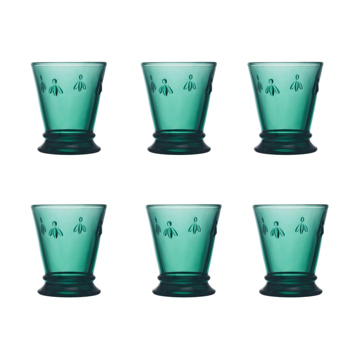 Abeille szklanka 260 ml 6 szt - szmaragdowo-zielony - La Rochère