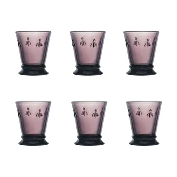 Abeille szklanka do napojów 260 ml, 6‑pak - Aubergine - La Rochère
