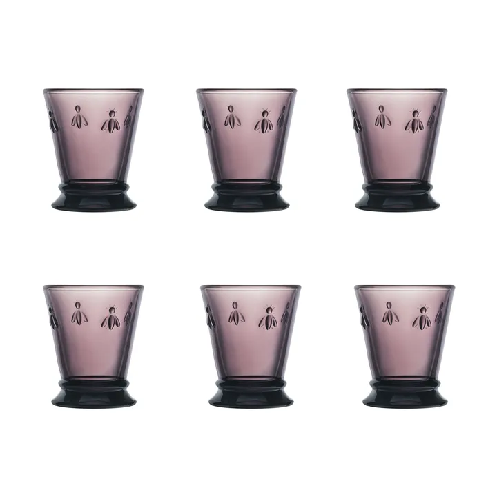 Abeille szklanka do napojów 260 ml, 6‑pak - Aubergine - La Rochère