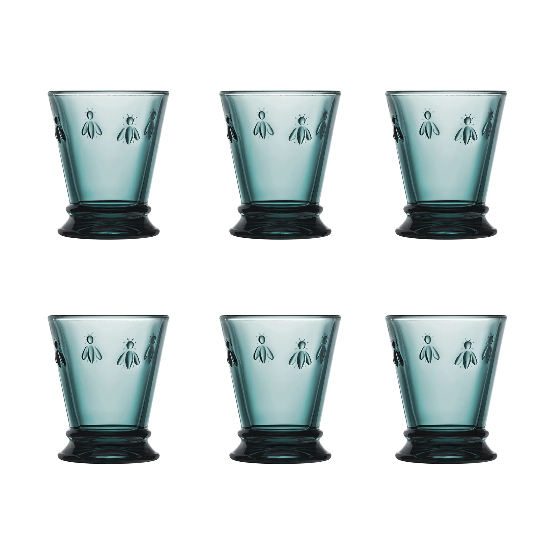 Abeille szklanka do napojów 260 ml, 6‑pak, Ciemny niebieski La Rochère