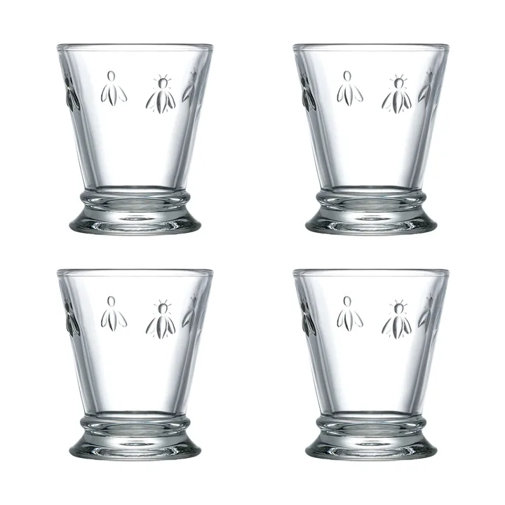 Abeille szklanki do napojów 260 ml, zestaw 4 sztuk - Jasne - La Rochère