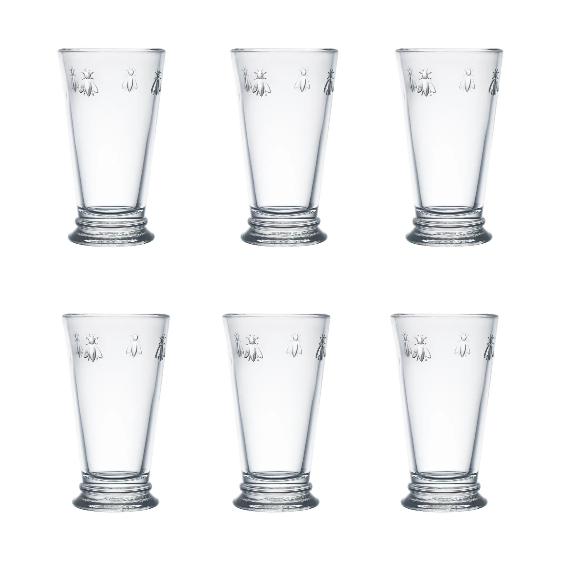 Abeille szklanki do napojów 460 ml, 6‑pak, Jasne La Rochère