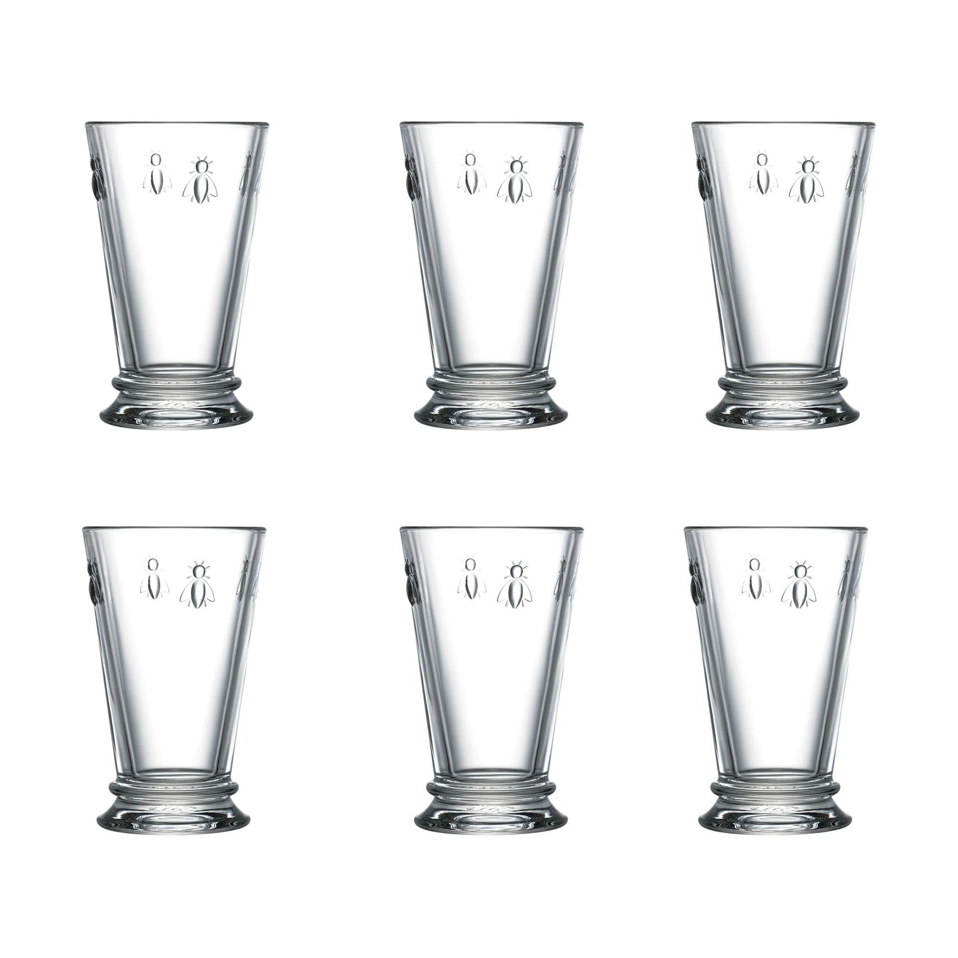 Abeille szklanki longdrink 310 ml, 6‑pak, Jasne La Rochère
