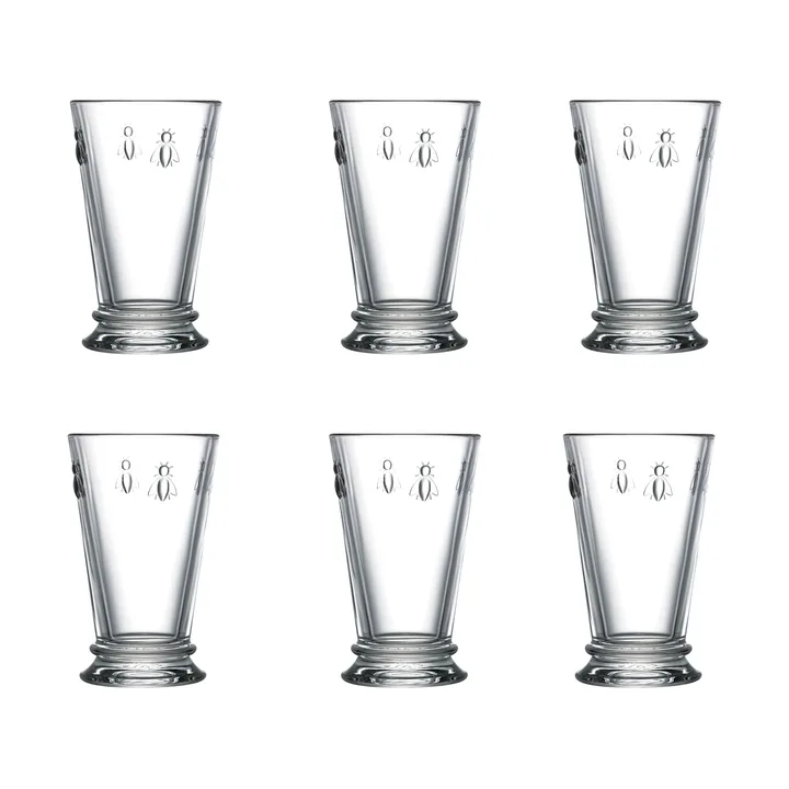 Abeille szklanki longdrink 310 ml, 6‑pak - Jasne - La Rochère