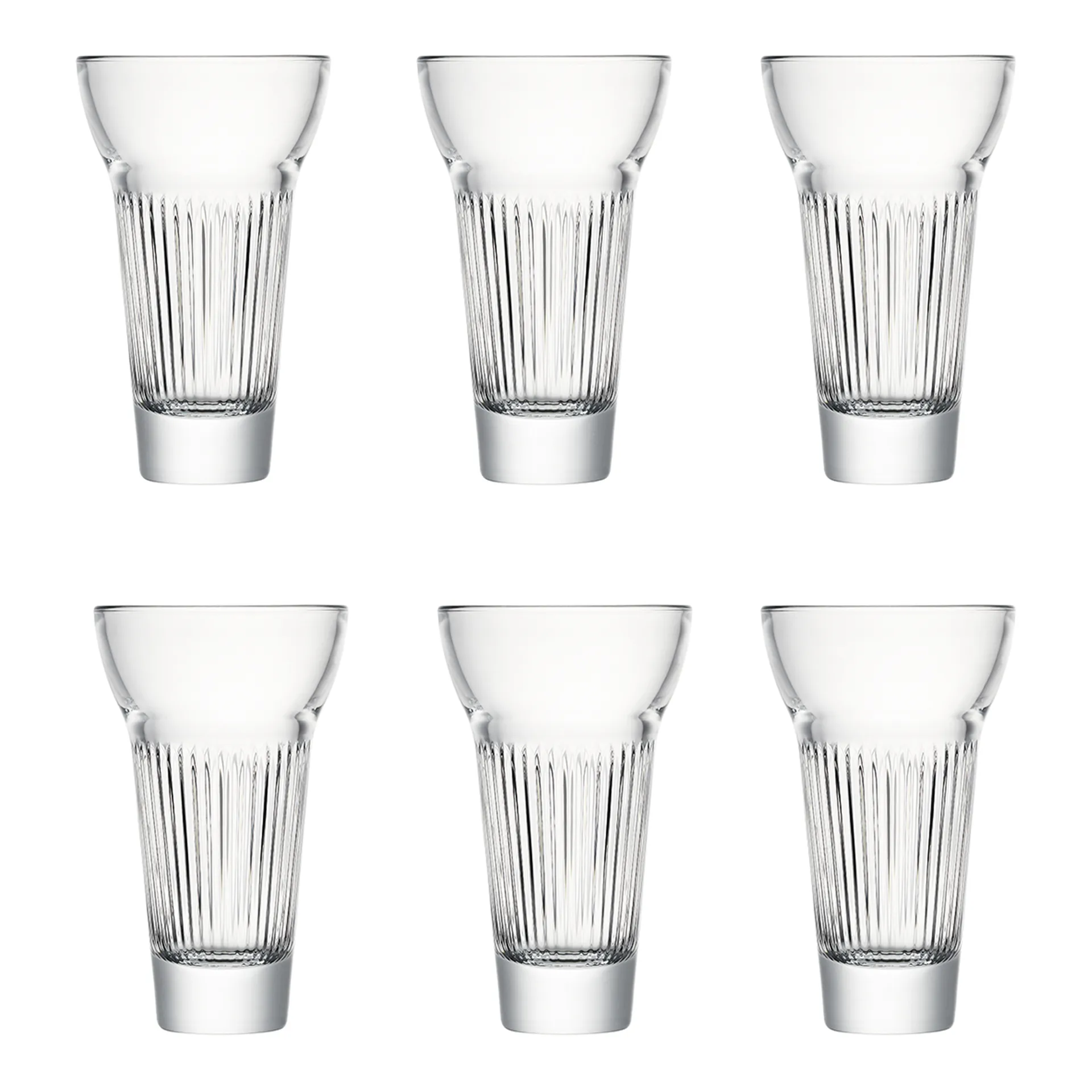 Calanque Marius szklanki do napojów 220 ml 6‑pak, Przezroczyste La Rochère