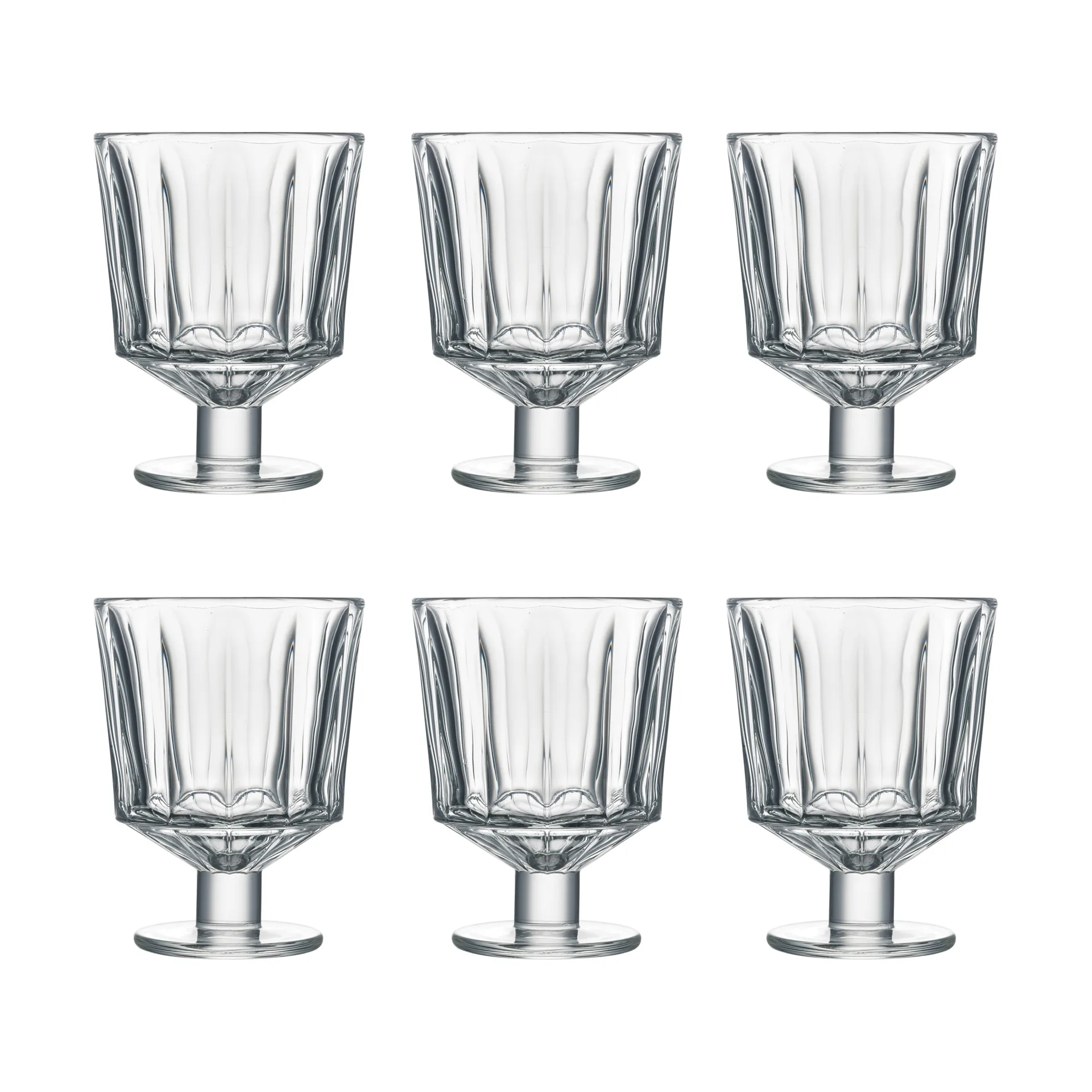 City kieliszki do wina 260 ml, 6‑pak, Jasne La Rochère
