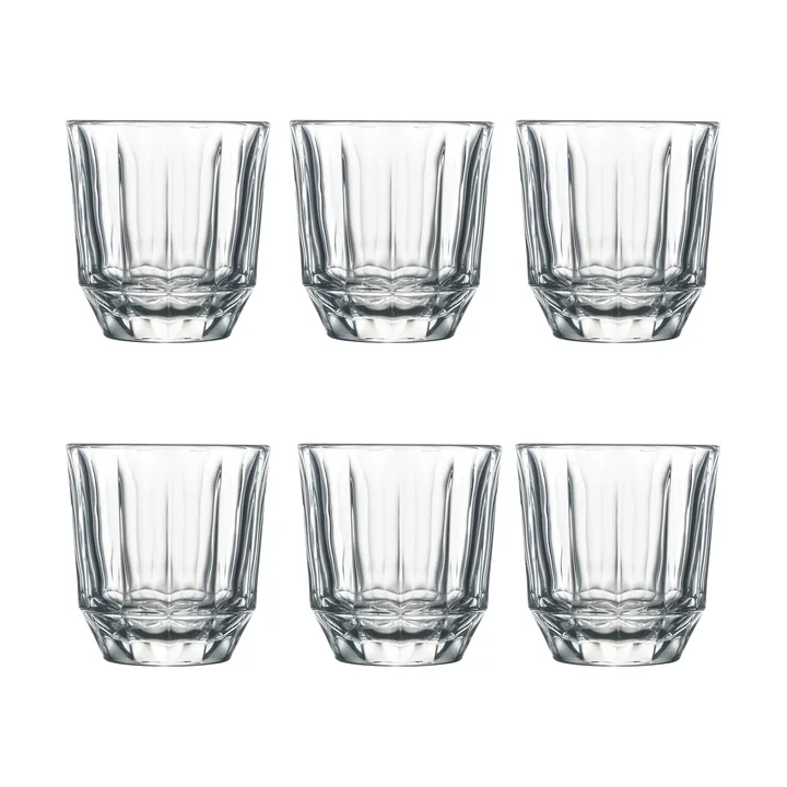 City szklanki do napojów 250 ml, 6‑pak - Jasne - La Rochère