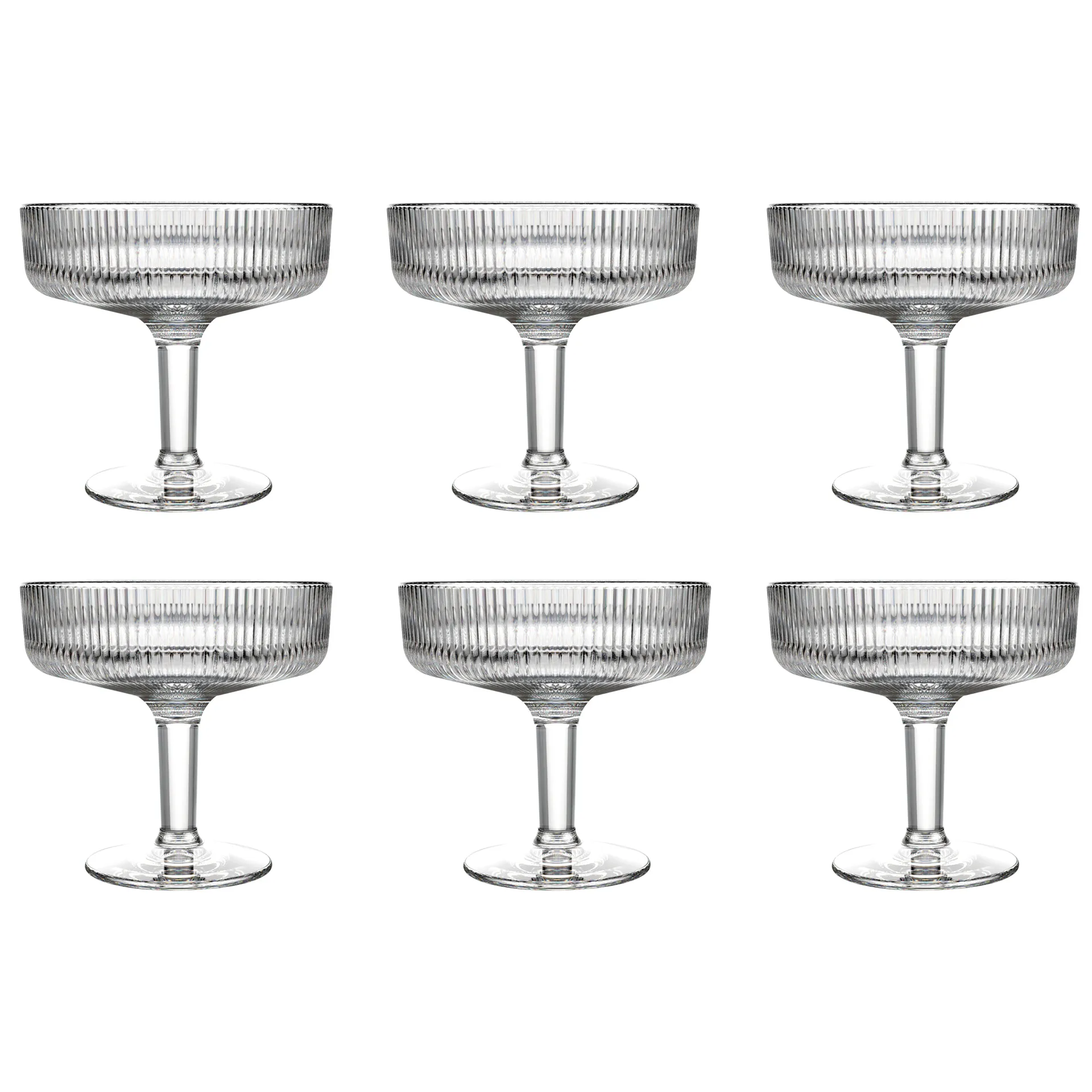 Coupe Alice miseczki deserowe 330 ml, 6‑pak, Przezroczyste La Rochère
