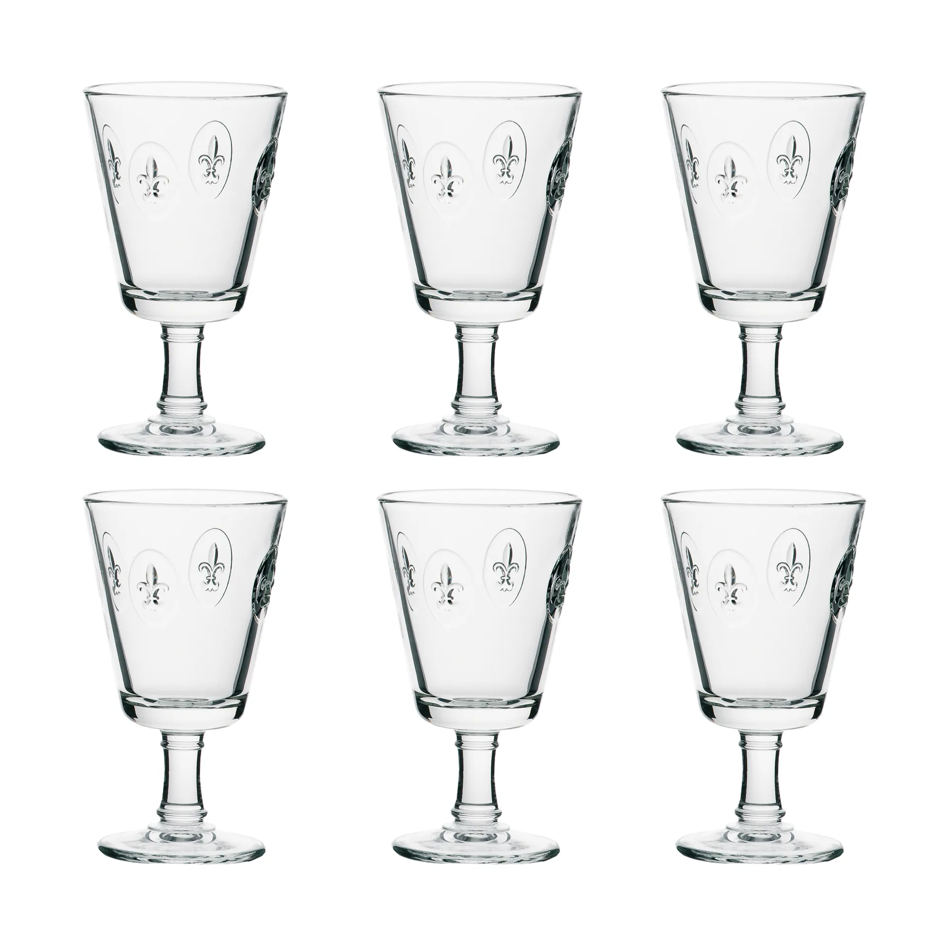 Fleur de Lys kieliszki do wina 240 ml 6‑pack, Jasne La Rochère
