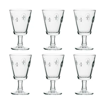 Fleur de Lys kieliszki do wina 240 ml 6‑pack - Jasne - La Rochère