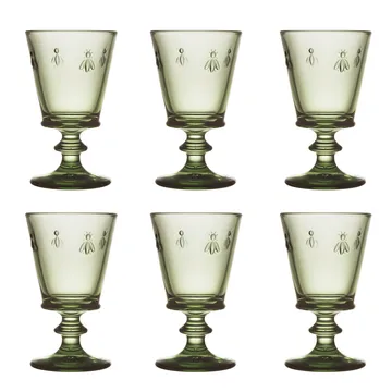 Kieliszki do wina Abeille 24 cl 6 szt. - Oliwkowa zieleń - La Rochère