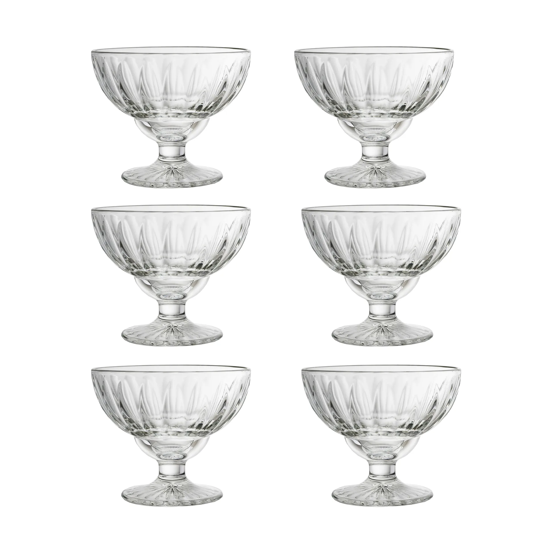 Miska Elise na stopie 400 ml 6 szt, Jasne La Rochère