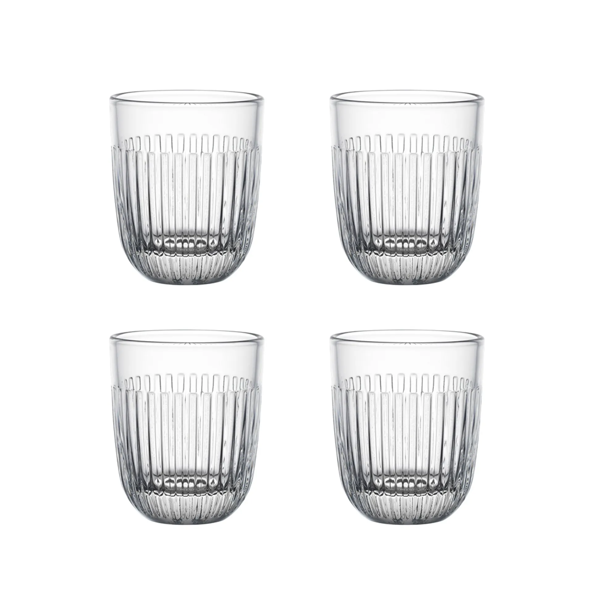 Ouessant szklanka do wody 260 ml, 4‑pak, Przezroczyste La Rochère