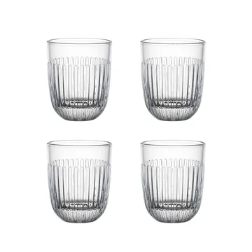 Ouessant szklanka do wody 260 ml, 4‑pak - Przezroczyste - La Rochère