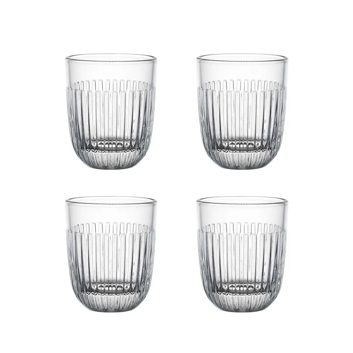 Ouessant szklanka do wody 260 ml, 4‑pak - Przezroczyste - La Rochère