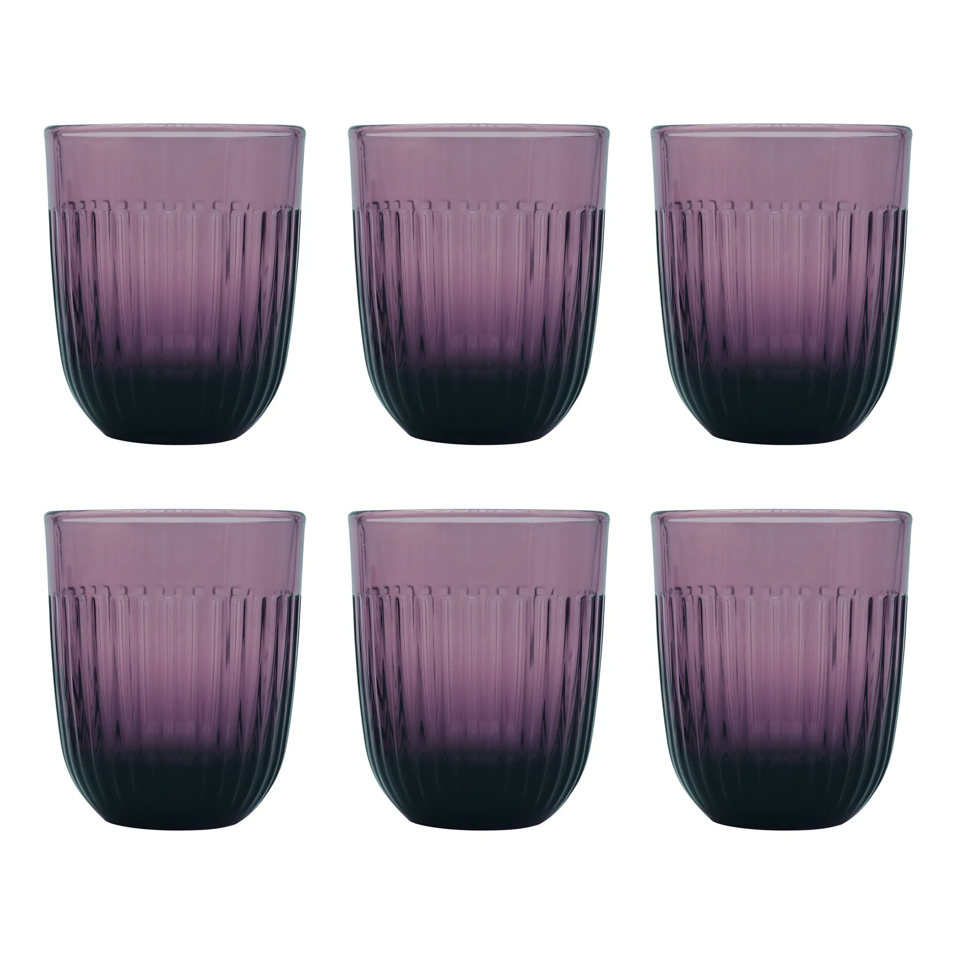 Ouessant szklanka do wody 290 ml, 6‑pak, Bakłażan La Rochère