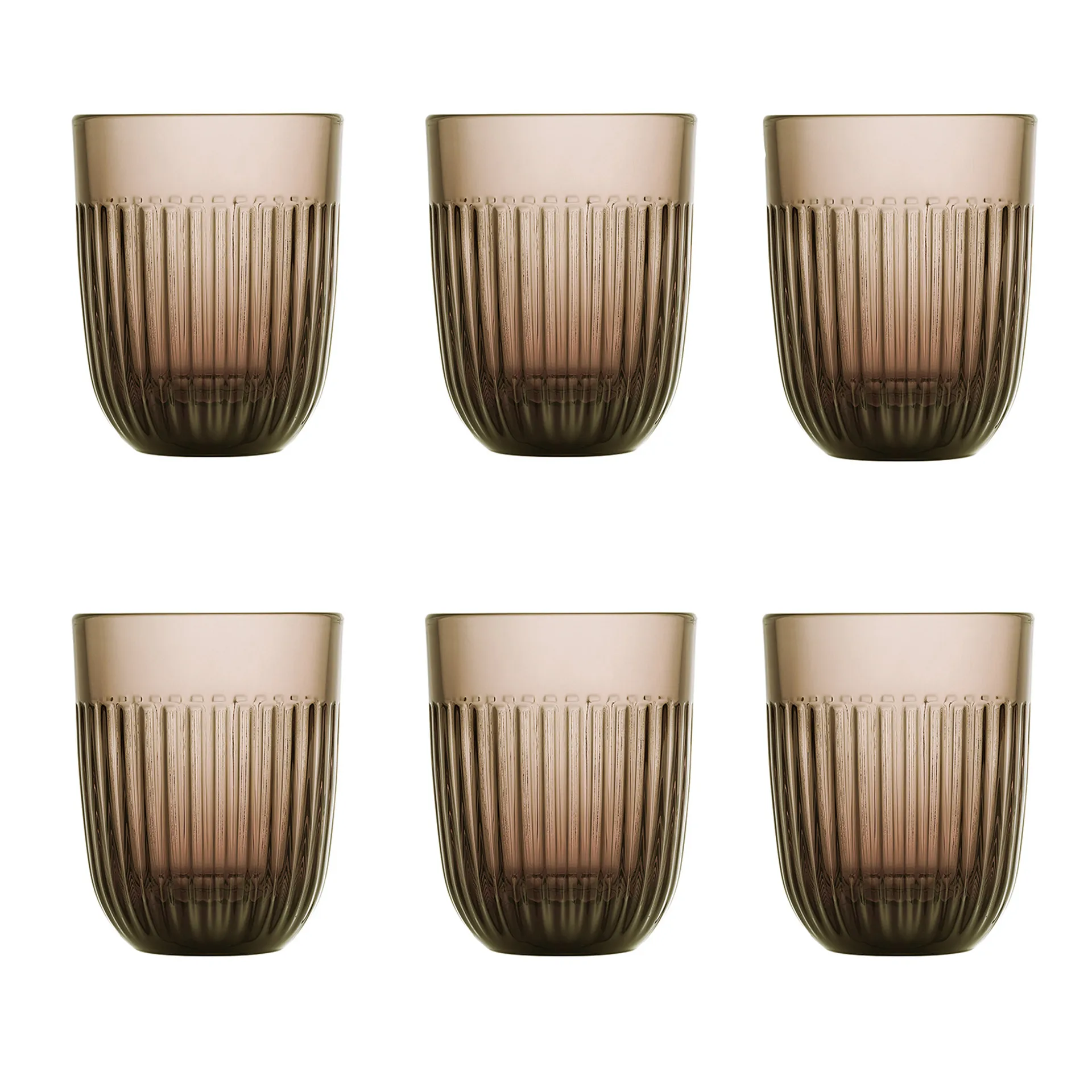 Ouessant szklanka do wody 290 ml, 6‑pak, Mokka La Rochère