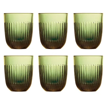 Ouessant szklanka do wody 290 ml, 6‑pak - Oliwkowe - La Rochère