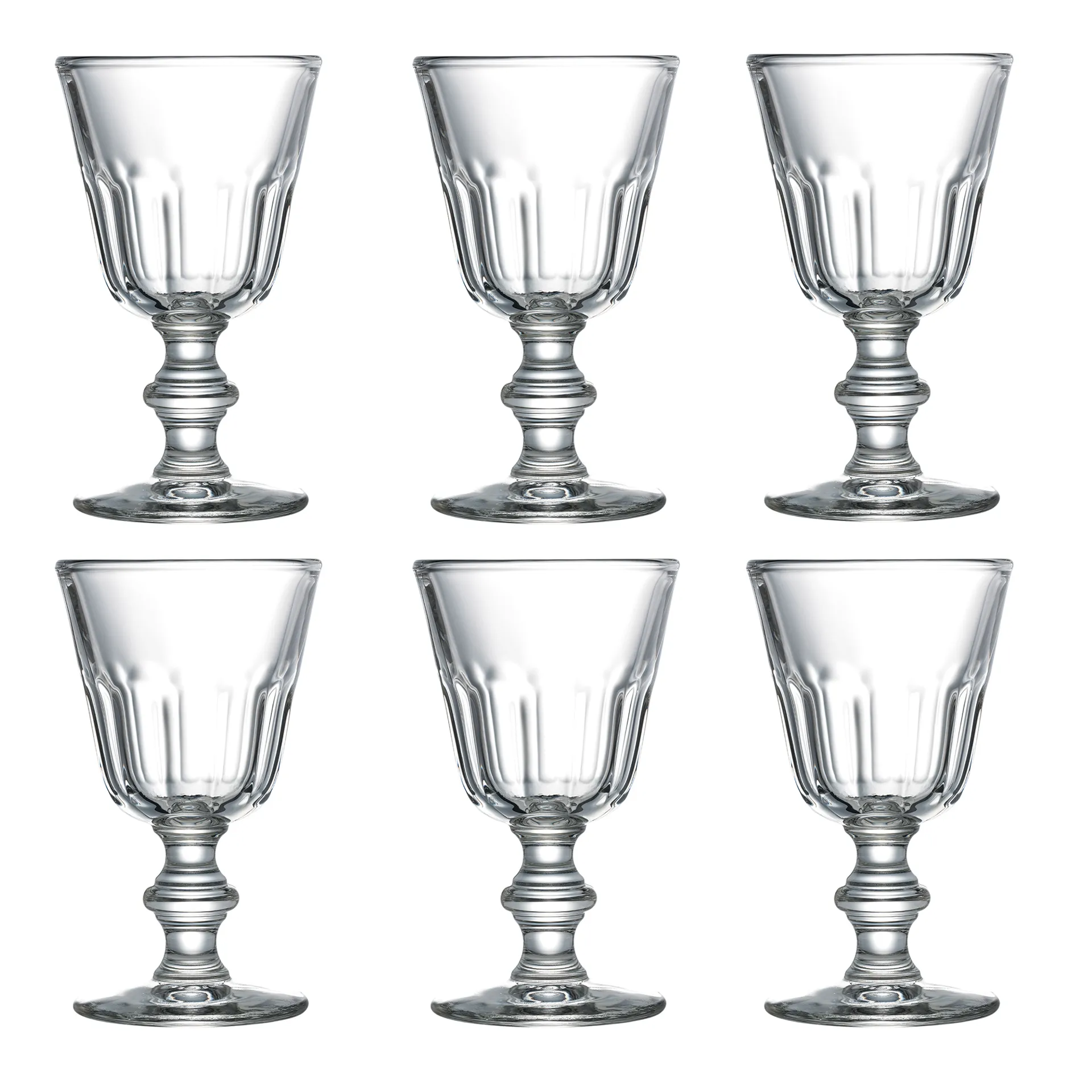Perigord mały kieliszek na nóżce 220 ml, 6‑pak, Przezroczyste La Rochère