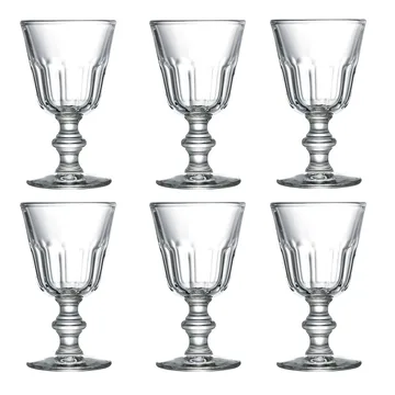 Perigord mały kieliszek na nóżce 220 ml, 6‑pak - Przezroczyste - La Rochère