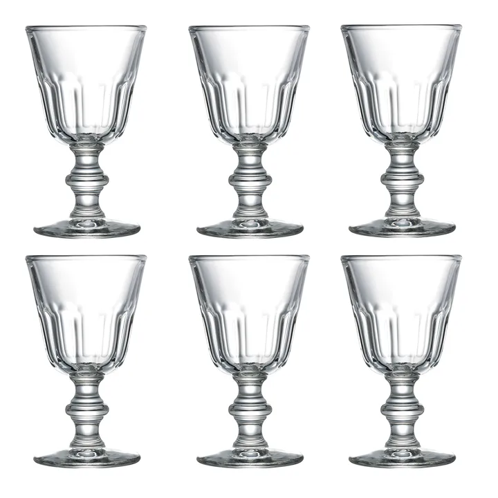 Perigord mały kieliszek na nóżce 220 ml, 6‑pak - Przezroczyste - La Rochère