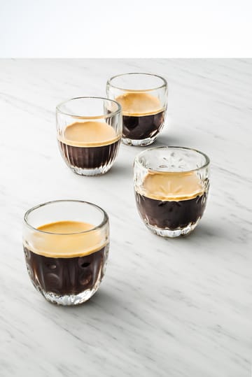 Szklanka do espresso Troquet 100 ml 4 szt - Przezroczysta - La Rochère