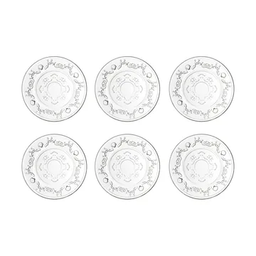 Talerz deserowy Versailles, zestaw 6 szt. - Szkło - La Rochère