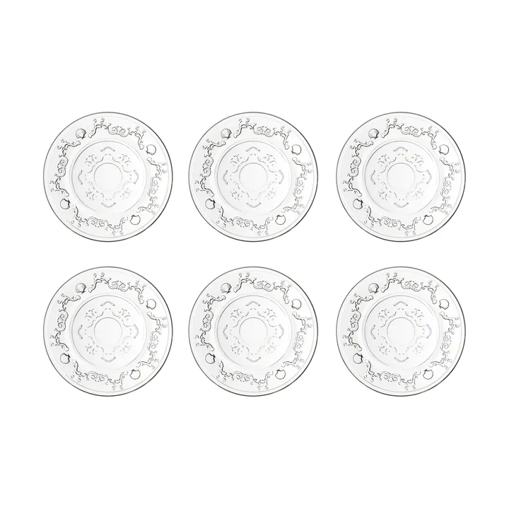 Talerz deserowy Versailles, zestaw 6 szt. - Szkło - La Rochère