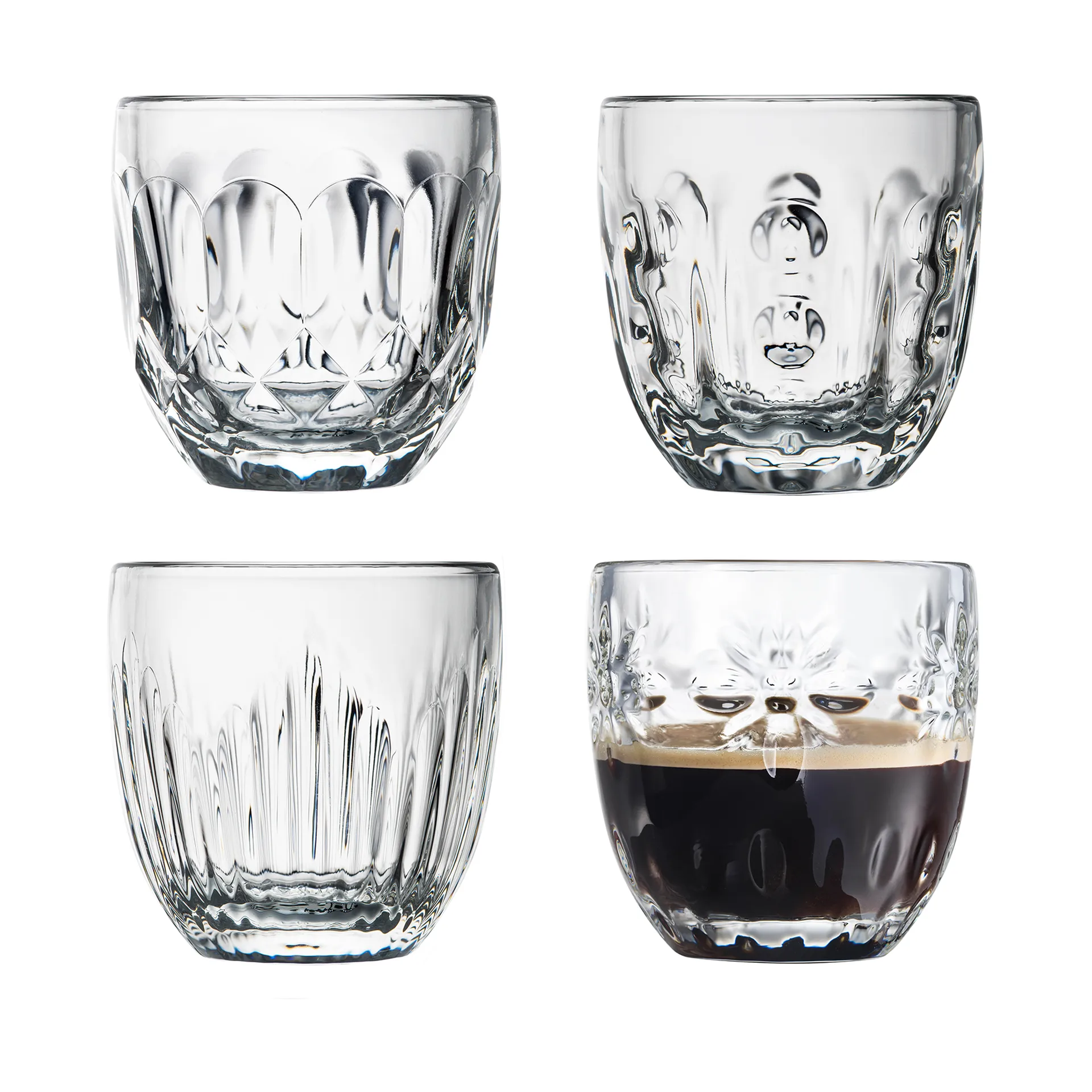 Troquet szklanki do espresso 100 ml, 4 sztuki, Przezroczysta La Rochère