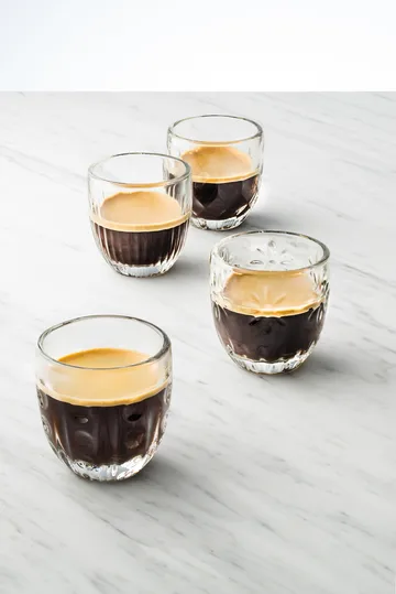 Troquet szklanki do espresso 100 ml, 4 sztuki - Przezroczysta - La Rochère