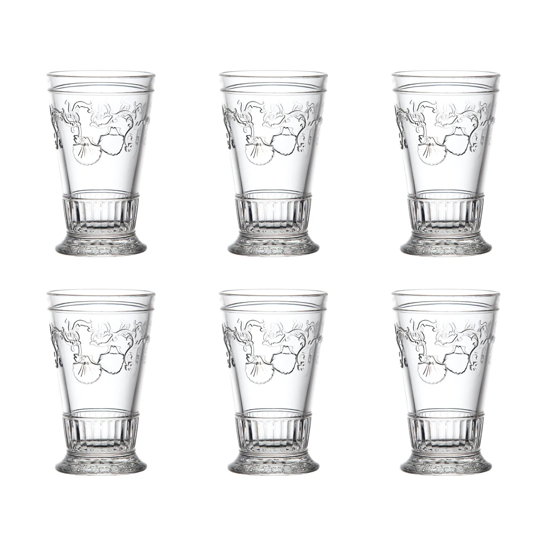 Versailles szklanki do long drinków 330 ml, 6 sztuk, Jasne La Rochère