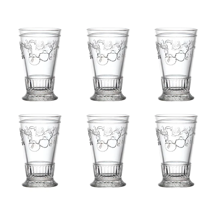 Versailles szklanki do long drinków 330 ml, 6 sztuk - Jasne - La Rochère