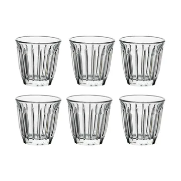 Zinc szklanki do espresso 100 ml, 6‑pak - Jasne - La Rochère