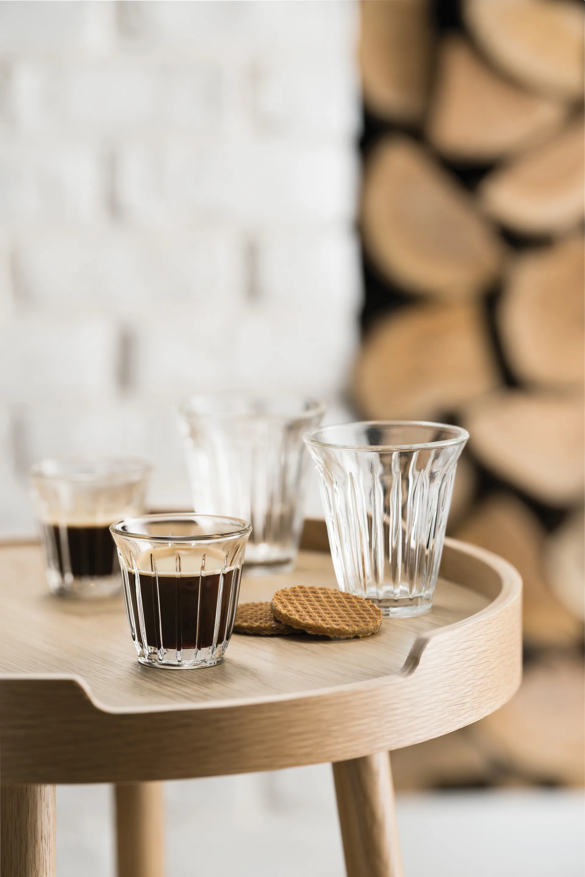Zinc szklanki do espresso 100 ml, 6‑pak, Jasne La Rochère