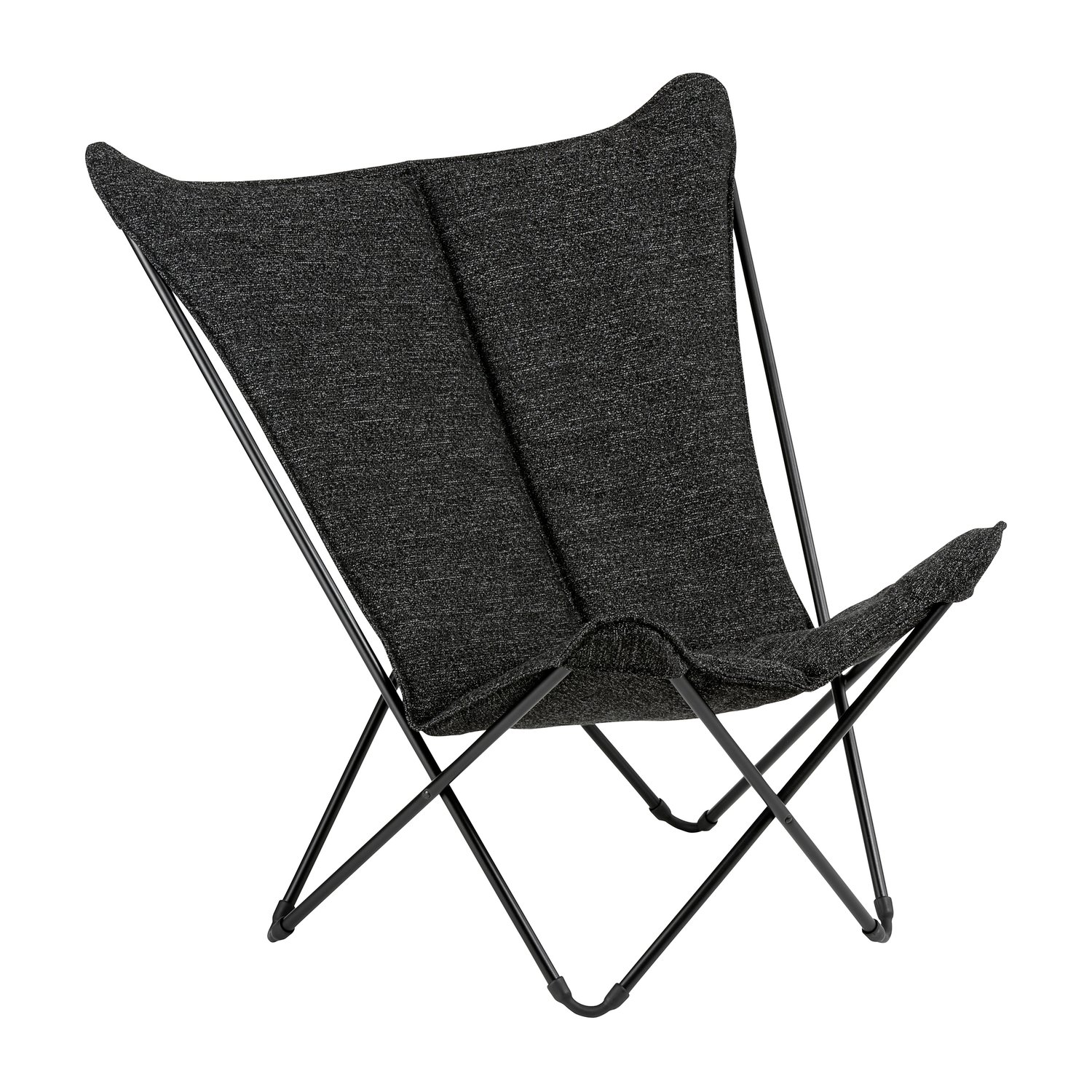 Lafuma Leżak Sphinx Sunbrella Ebene | Skandynawski Design | Czarny