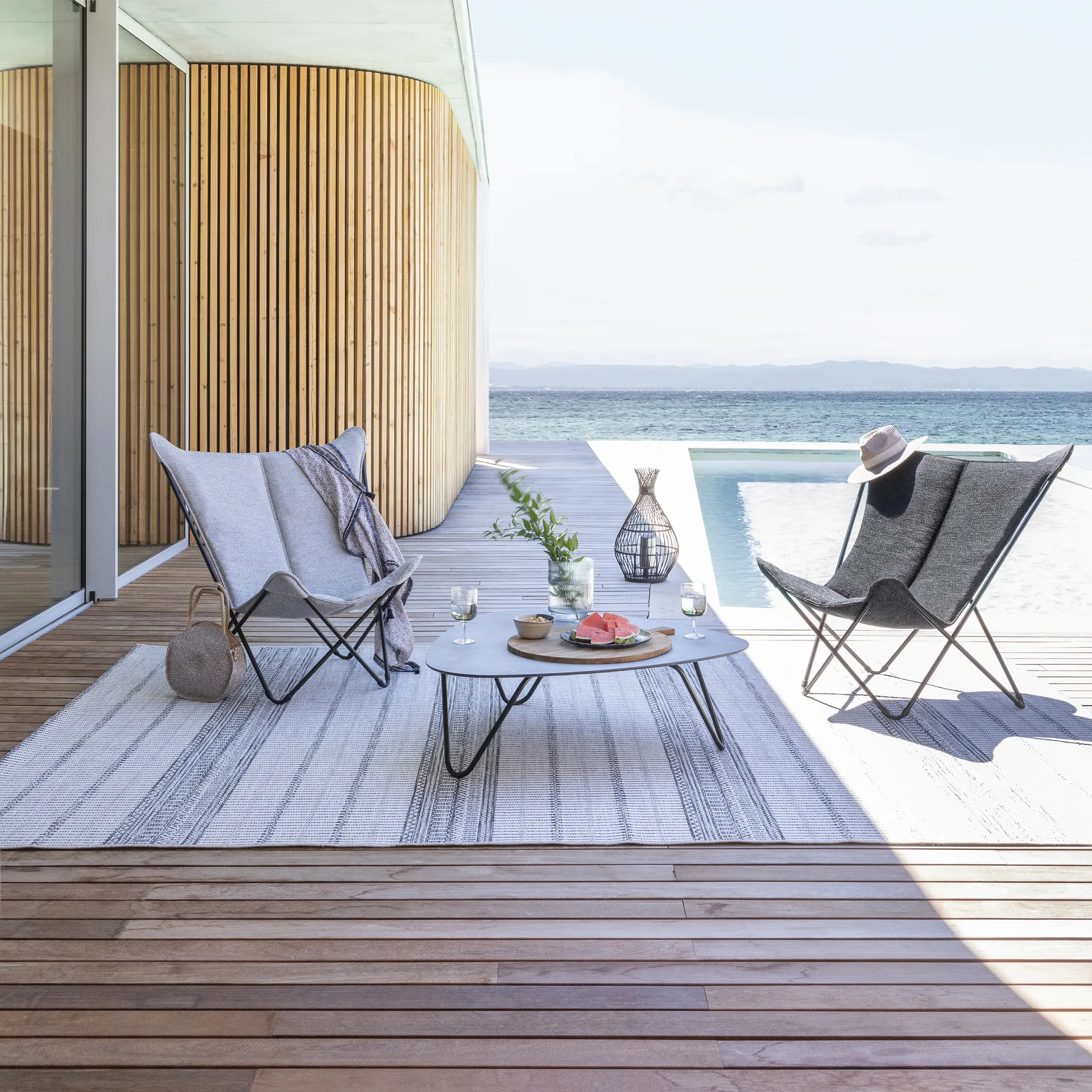 Leżak Sphinx, Sunbrella Ebene Lafuma