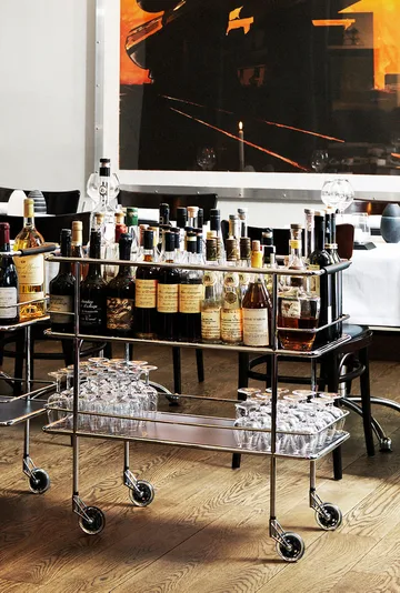 Cargo wózek serwisowy - Biały laminat-chrom - Lammhults