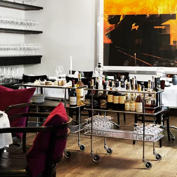 Cargo wózek serwisowy - Szkło matowe-chrom - Lammhults