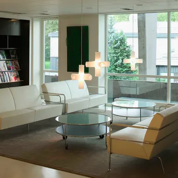 Chicago III stolik kawowy - Czarny laminat-chrom - Lammhults