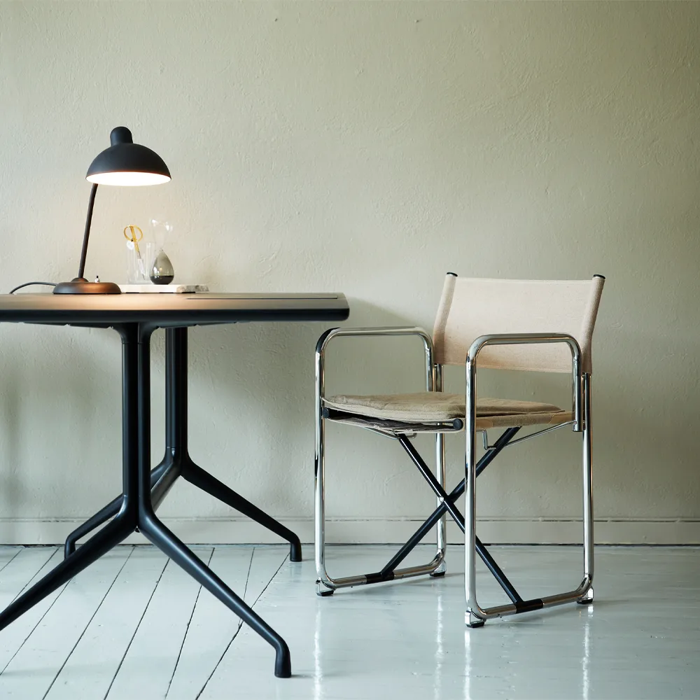 Krzesło X75-2 z podłokietnikami, Czarny-chrom Lammhults