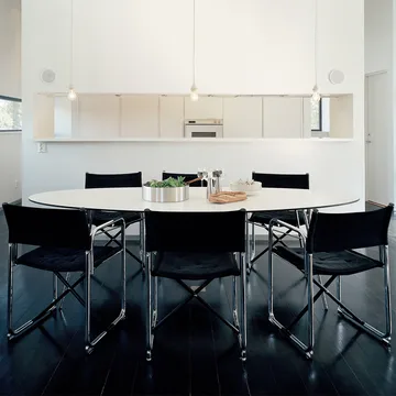 Krzesło X75-2 z podłokietnikami - Naturalna tkanina lniana-chrom - Lammhults