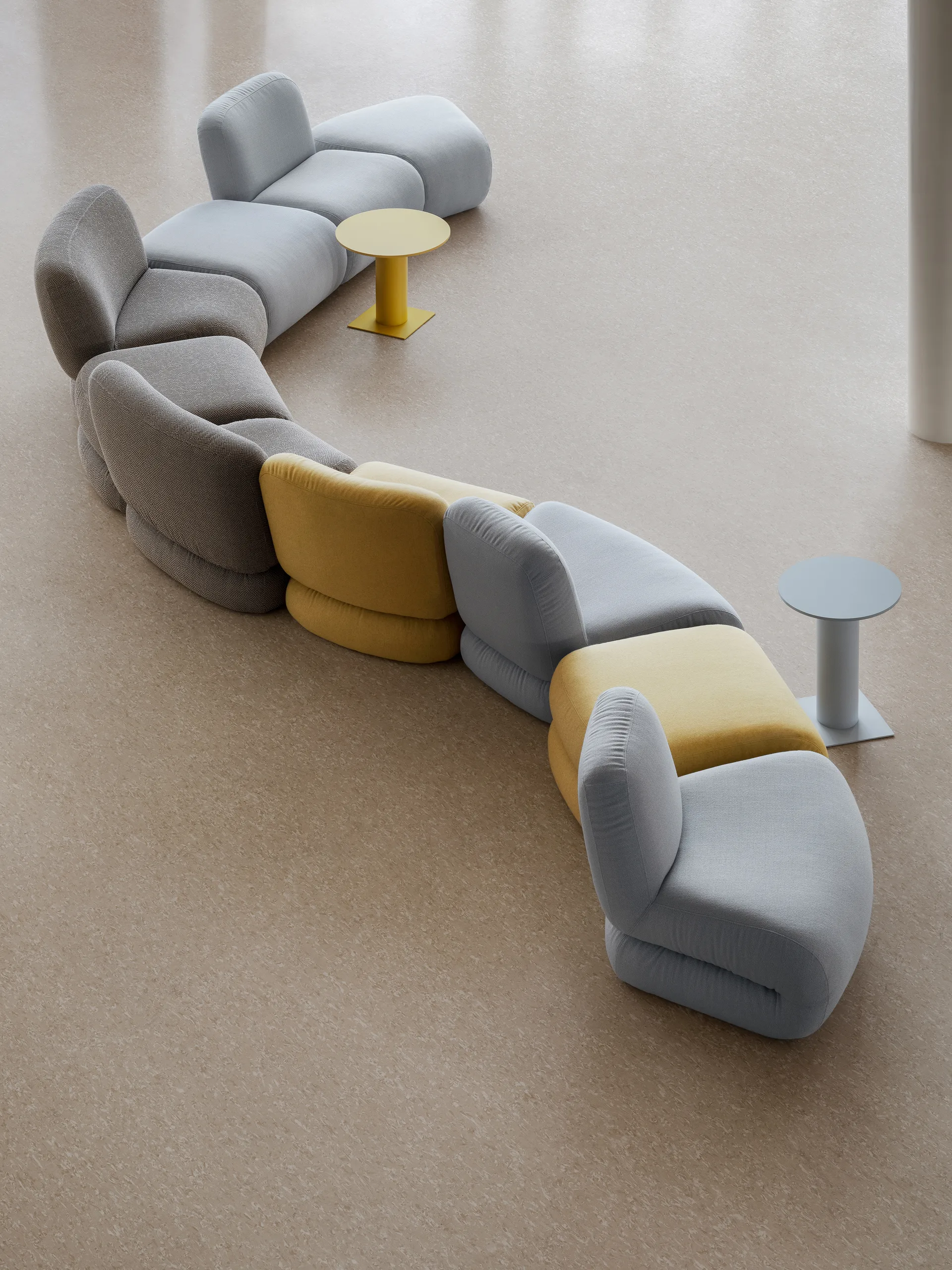 Podnóżek Bau, Vidar 0542 czerwony, prosty Lammhults