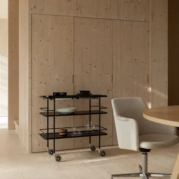 Wózek serwisowy Cargo Support - Czarny - Lammhults