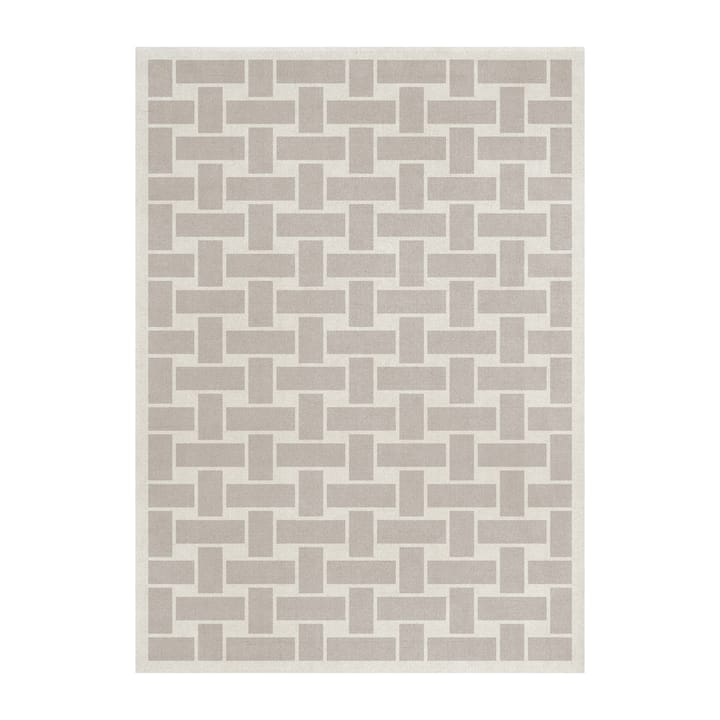 60S Geo Basket Weave dywan wełniany - Oatmeal, 180x270 cm - Layered