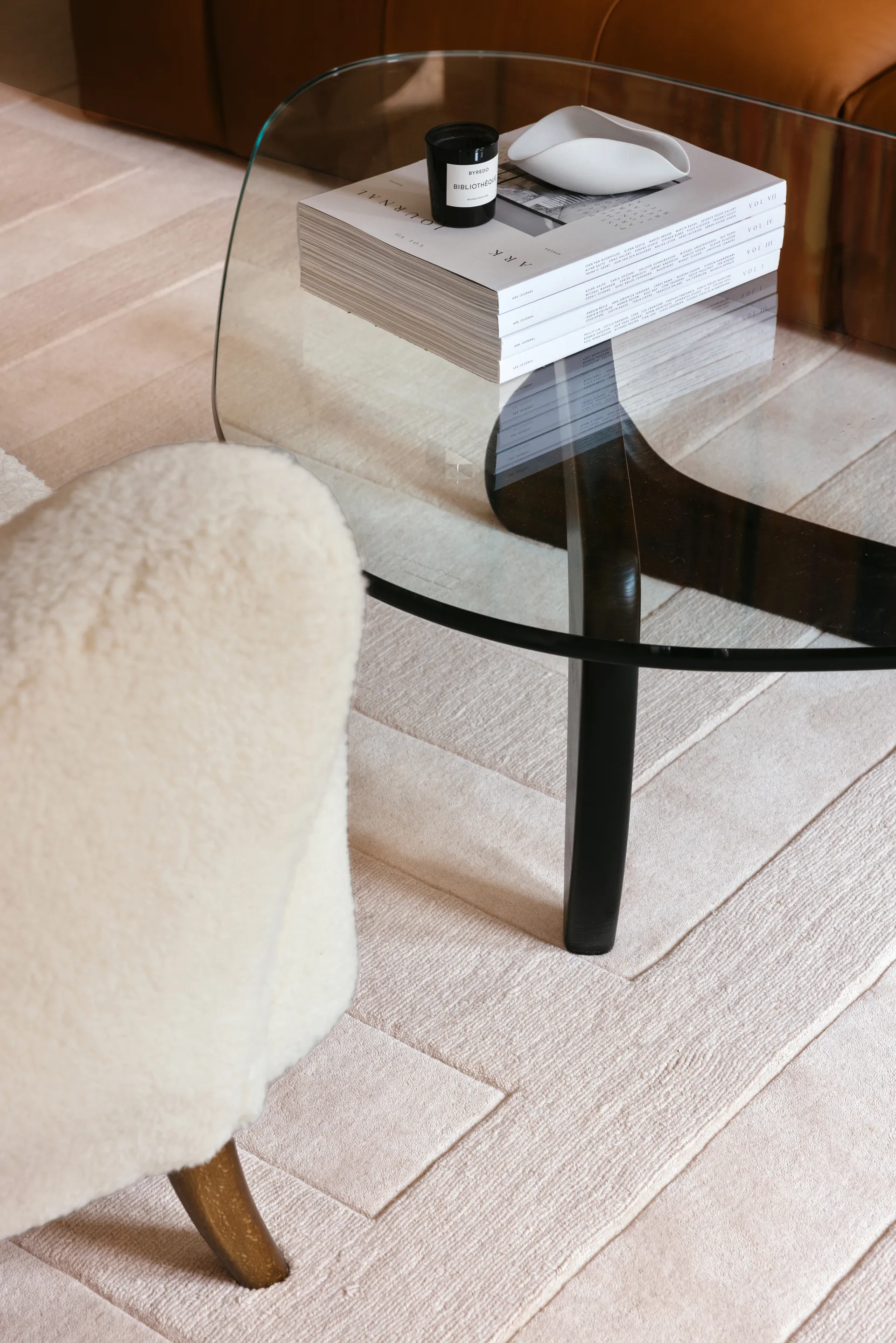 Byzantine grande dywan wełniany, Light oatmeal, 200x300cm Layered