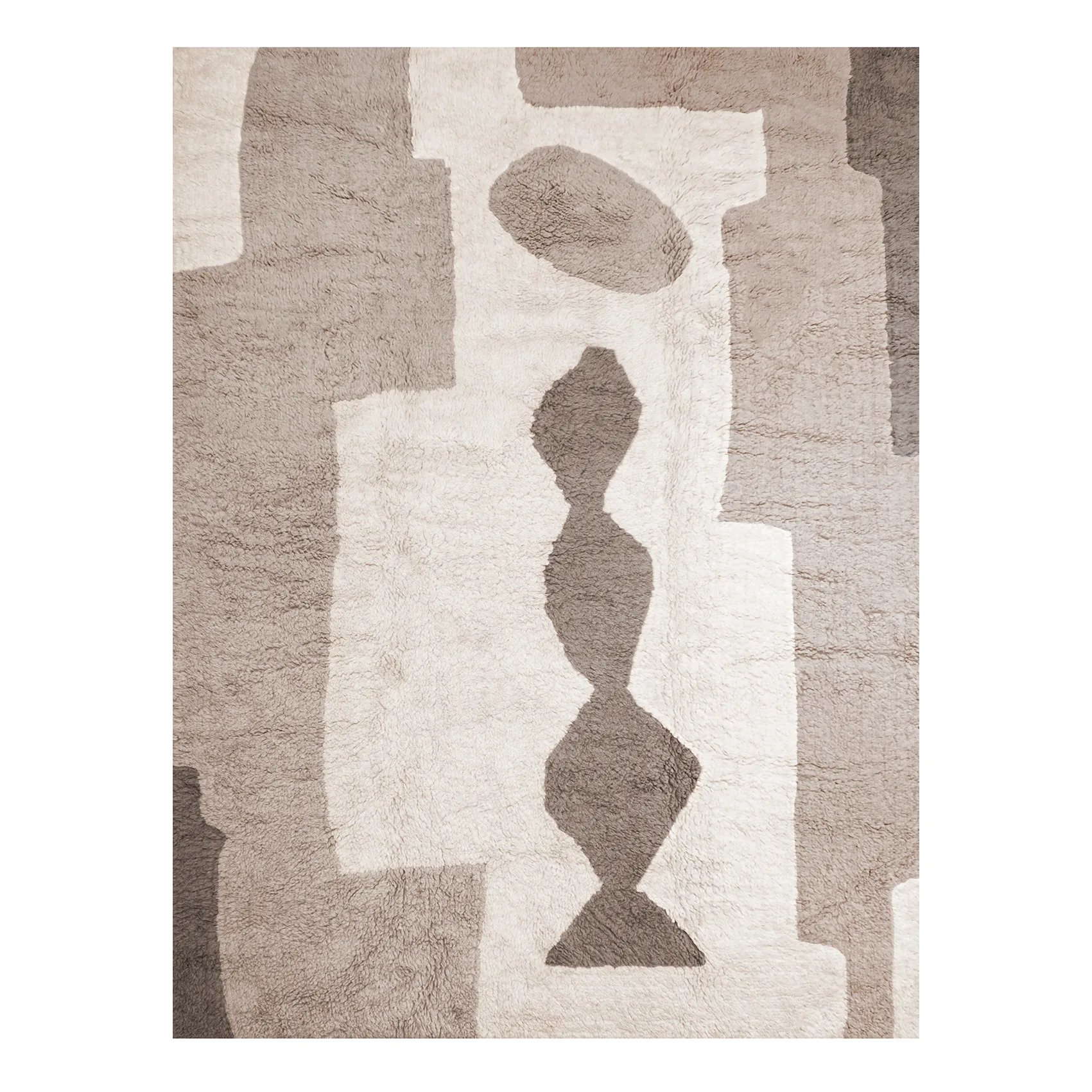Dywan Bird in Space 180x270 cm, Biało-brązowo-beżowy Layered