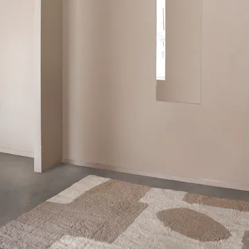 Dywan Bird in Space 180x270 cm - Biało-brązowo-beżowy - Layered