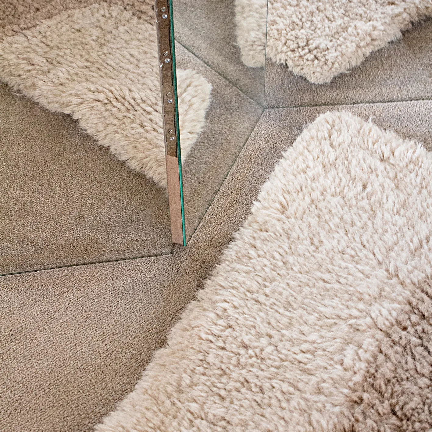 Dywan Bird in Space 180x270 cm, Biało-brązowo-beżowy Layered